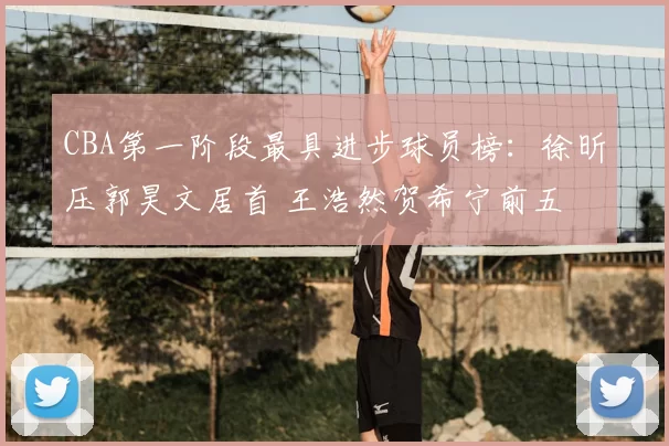 CBA第一阶段最具进步球员榜：徐昕压郭昊文居首 王浩然贺希宁前五